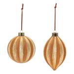 Melrose International Ribbed Glass Onion Ornament (Set of 12) - Thumbnail 3 of 3