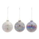 Melrose International 3"D Iredescent Glass Ball Ornament (Set of 12) - Thumbnail 2 of 5