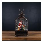 Melrose International 11.25"H Plastic Snow Globe Santa and Dog - Thumbnail 2 of 3