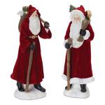 Melrose International 12"H Resin Santa (Set of 2) - Thumbnail 1 of 4