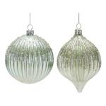 Melrose International Irredescent Glass Ornament (Set of 6) - Thumbnail 2 of 3