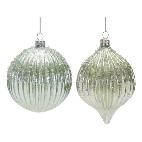 Melrose International Irredescent Glass Ornament (Set of 6) - Primary Image