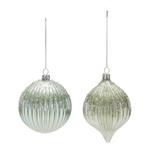 Melrose International Irredescent Glass Ornament (Set of 6) - Thumbnail 3 of 3