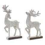 Melrose International Carved Resin Deer (Set of 2) - Thumbnail 1 of 3