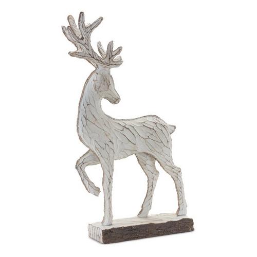 Melrose International Carved Resin Deer (Set of 2) - Primary Image