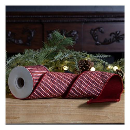 Melrose International 4" x 10 Yds. Wired Polyester Ribbon - Primary Image