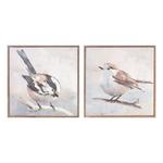 Melrose International Framed Bird Canvas Block (Set of 2) - Thumbnail 1 of 4