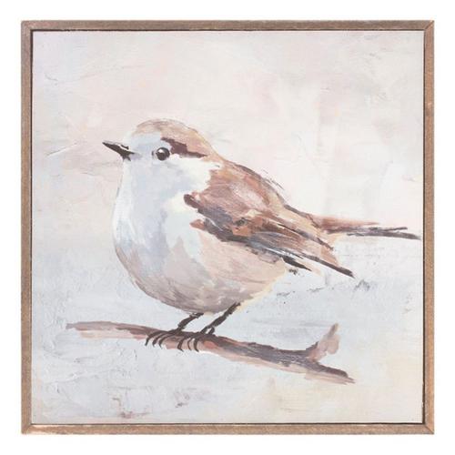 Melrose International Framed Bird Canvas Block (Set of 2) - Primary Image