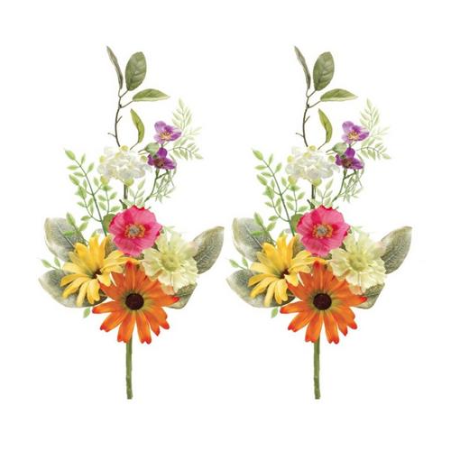 Melrose International Mixed Spring Floral Spray (Set of 2) - Primary Image