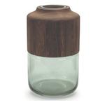 Melrose International Glass and Wood Decorative Container - Thumbnail 1 of 3