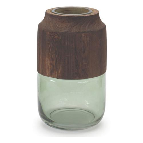 Melrose International Glass and Wood Decorative Container - Primary Image