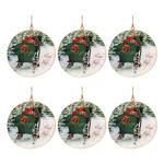 Melrose International Sleigh Ride Disc Ornaments (Set of 6) - Thumbnail 3 of 3