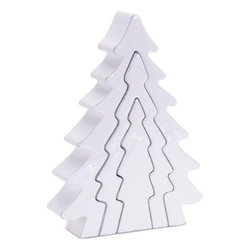 Melrose International White Triple Tree Puzzle (Set of 2) - Primary Image