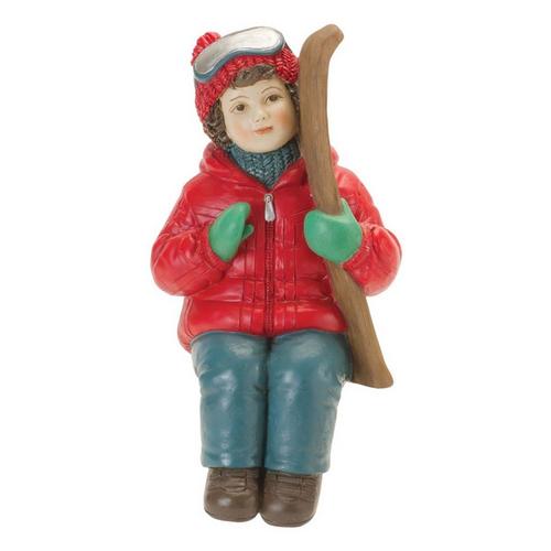 Melrose International Resin Kids w/ Skis and Skates Figurines (Set of 4) - Primary Image