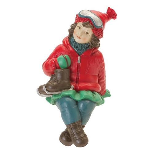 Melrose International Resin Kids w/ Skis and Skates Figurines (Set of 4) - Primary Image