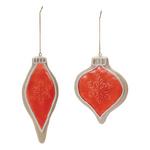 Melrose International Orange Frosted Cookie Resin Ornaments (Set of 6) - Thumbnail 2 of 3