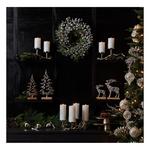 Melrose International 7in and 9.5in Aluminum Deer on Wood Base Dcor (Set of 2) - Thumbnail 5 of 5