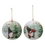 Melrose International Gnome Disc Ornaments (Set of 6) - Thumbnail 2 of 5