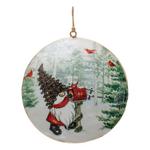 Melrose International Gnome Disc Ornaments (Set of 6) - Thumbnail 4 of 5