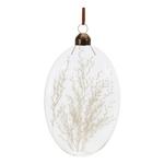 Melrose International Glass Ornaments with White Dried Floral (Set of 12) - Thumbnail 3 of 6
