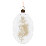 Melrose International Glass Ornaments with White Dried Floral (Set of 12) - Thumbnail 5 of 6