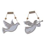 Melrose International Dove and Angel Ornaments (Set of 6) - Thumbnail 2 of 5