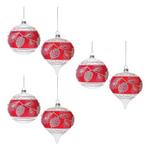 Melrose International Glittered Pinecone Glass Ornaments (Set of 6) - Thumbnail 5 of 5