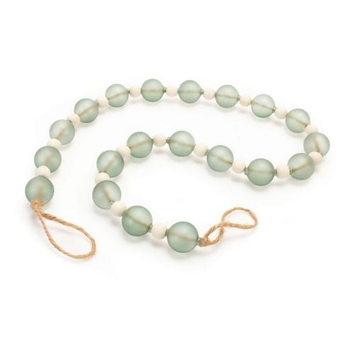 Melrose International Blue and White Glass Bead Garland (Set of 6) - Primary Image