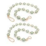 Melrose International Blue and White Glass Bead Garland (Set of 6) - Thumbnail 3 of 3