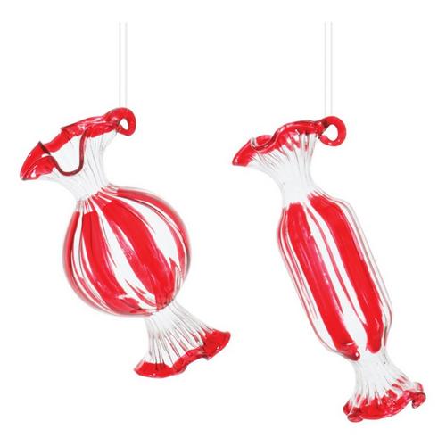 Melrose International Glass Candy Ornaments (Set of 12) - Primary Image