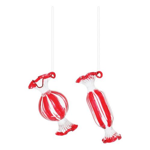 Melrose International Glass Candy Ornaments (Set of 12) - Primary Image