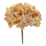 Melrose International 29.5in Gold Hydrangea Stem (Set of 2) - Thumbnail 1 of 3