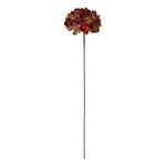 Melrose International 29.5in Red and Gold Hydrangea Stem (Set of 2) - Thumbnail 2 of 3