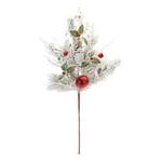 Melrose International Flocked Pine Spray (Set of 2) - Thumbnail 2 of 3