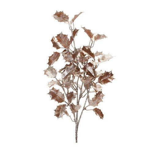 Melrose International 24in Plastic Holly Leaf Spray (Set of 6) - Primary Image