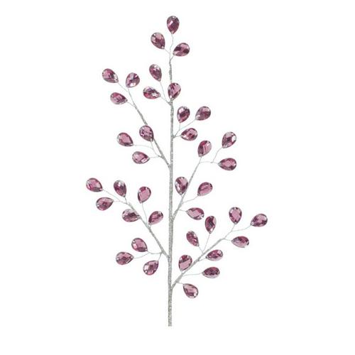 Melrose International 29in Plastic Purple Bead Spray (Set of 2) - Primary Image