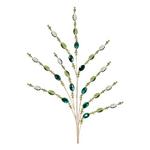 Melrose International 33.5in Plastic Green Bead Spray (Set of 2) - Thumbnail 1 of 2