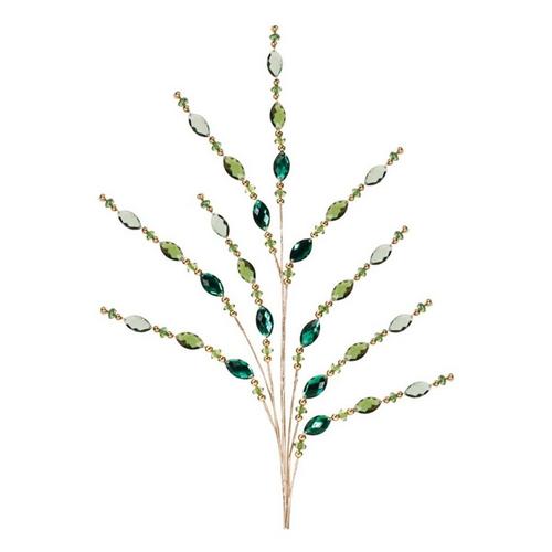 Melrose International 33.5in Plastic Green Bead Spray (Set of 2) - Primary Image