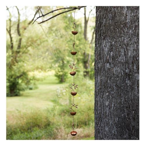 Melrose International Bird Branch Rain Chain 70"L - Primary Image