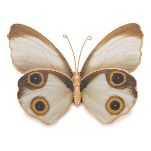 Melrose International Amber Butterfly and Moth Shelf Sitter (Set of 2) - Primary Image