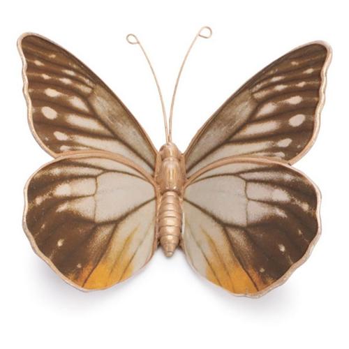 Melrose International Amber Butterfly and Moth Shelf Sitter (Set of 2) - Primary Image