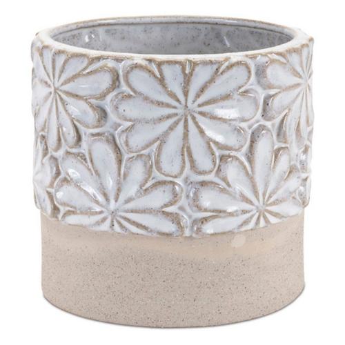 Melrose International Ceramic Floral Planter (Set of 2) - Primary Image