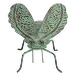 Melrose International 3.5" Iron Metal Bumble Bee Garden Accent (Set of 2) - Thumbnail 1 of 3