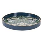 Melrose International Round William Morris Tray 13.5"D - Thumbnail 1 of 4