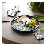 Melrose International Round William Morris Tray 13.5"D - Thumbnail 3 of 4