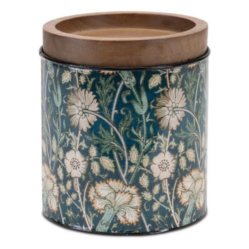 Melrose International Round William Morris Canister (Set of 3) - Primary Image