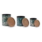 Melrose International Round William Morris Canister (Set of 3) - Thumbnail 5 of 7