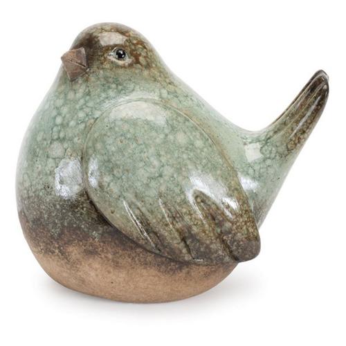 Melrose International Ceramic Bird Figurines with Unglazed Accents (Set of 4) - Primary Image