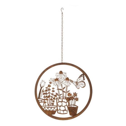 Melrose International Layered Metal Butterfly Garden Wall Plaque 16"D - Primary Image