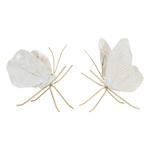 Melrose InternationalLeaf Butterfly Shelf Sitter (Set of 2) - Thumbnail 1 of 4